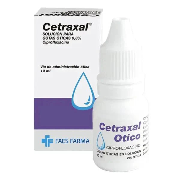 Cetraxal sol. ótica 0.3% x 10 mL "Ley Cenabast" Farmex-MiaHealth-Persistente